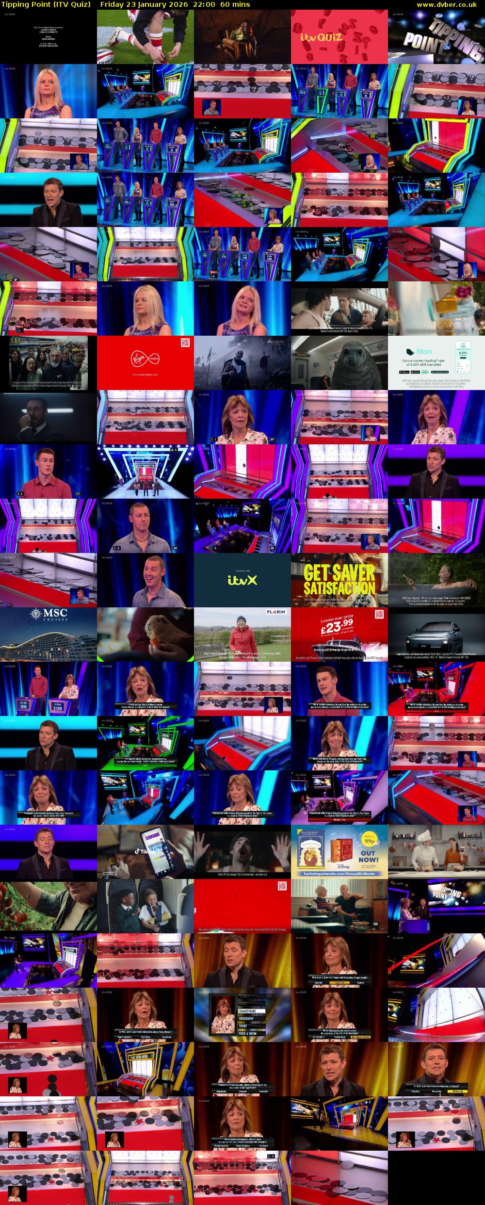 Tipping Point (ITV Quiz) Friday 23 January 2026 22:00 - 23:00