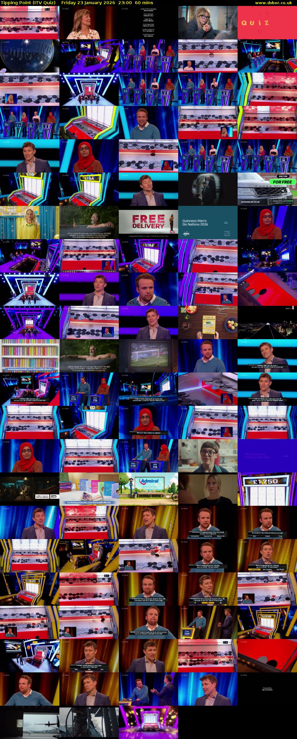 Tipping Point (ITV Quiz) Friday 23 January 2026 23:00 - 00:00
