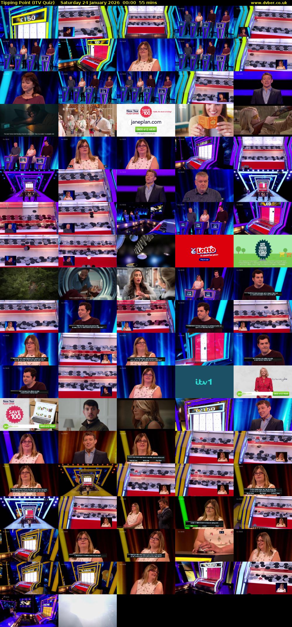 Tipping Point (ITV Quiz) Saturday 24 January 2026 00:00 - 00:55