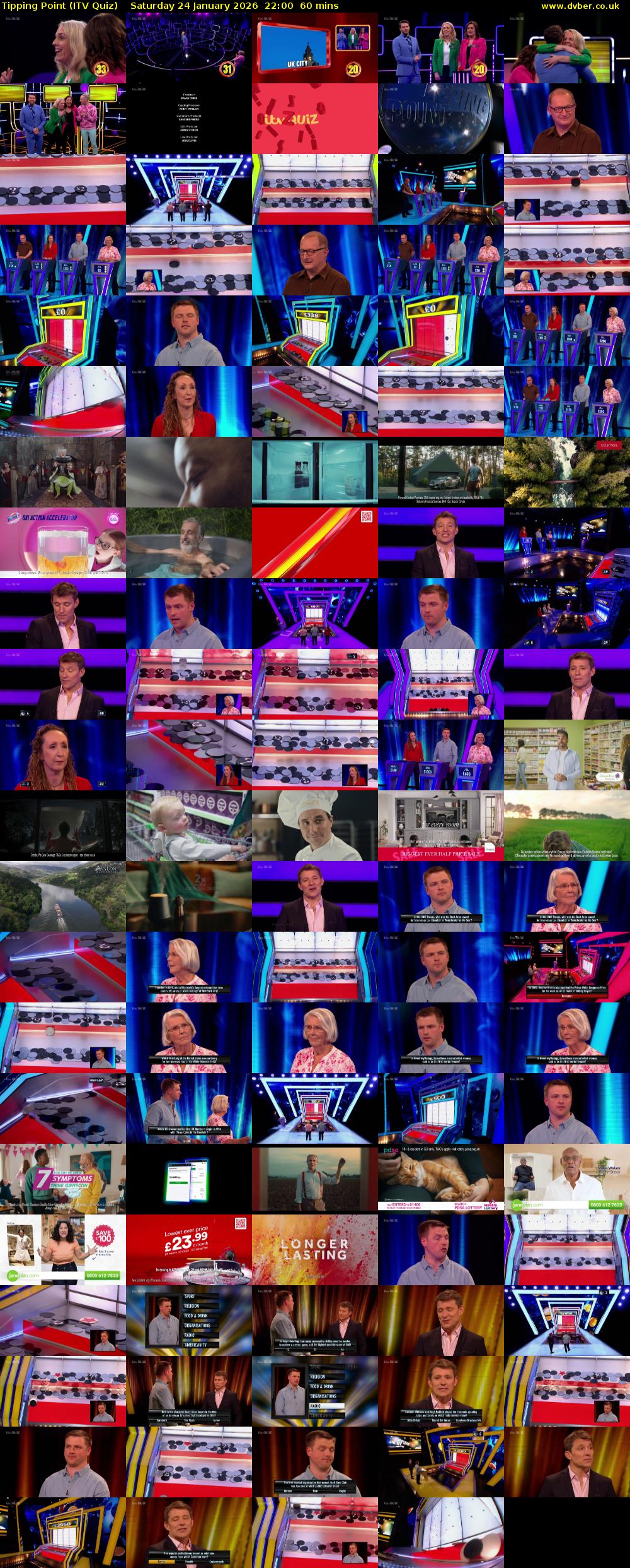 Tipping Point (ITV Quiz) Saturday 24 January 2026 22:00 - 23:00