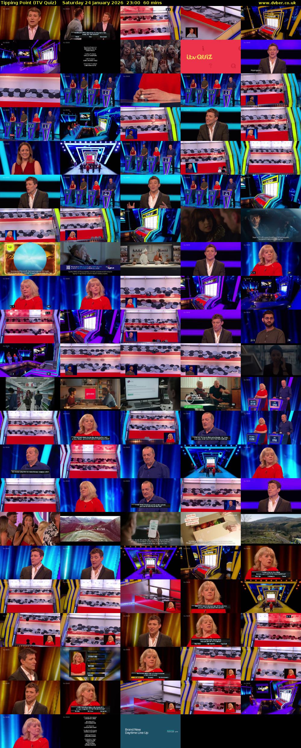 Tipping Point (ITV Quiz) Saturday 24 January 2026 23:00 - 00:00