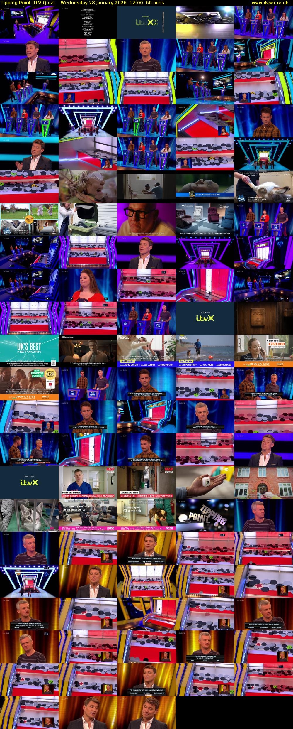 Tipping Point (ITV Quiz) Wednesday 28 January 2026 12:00 - 13:00
