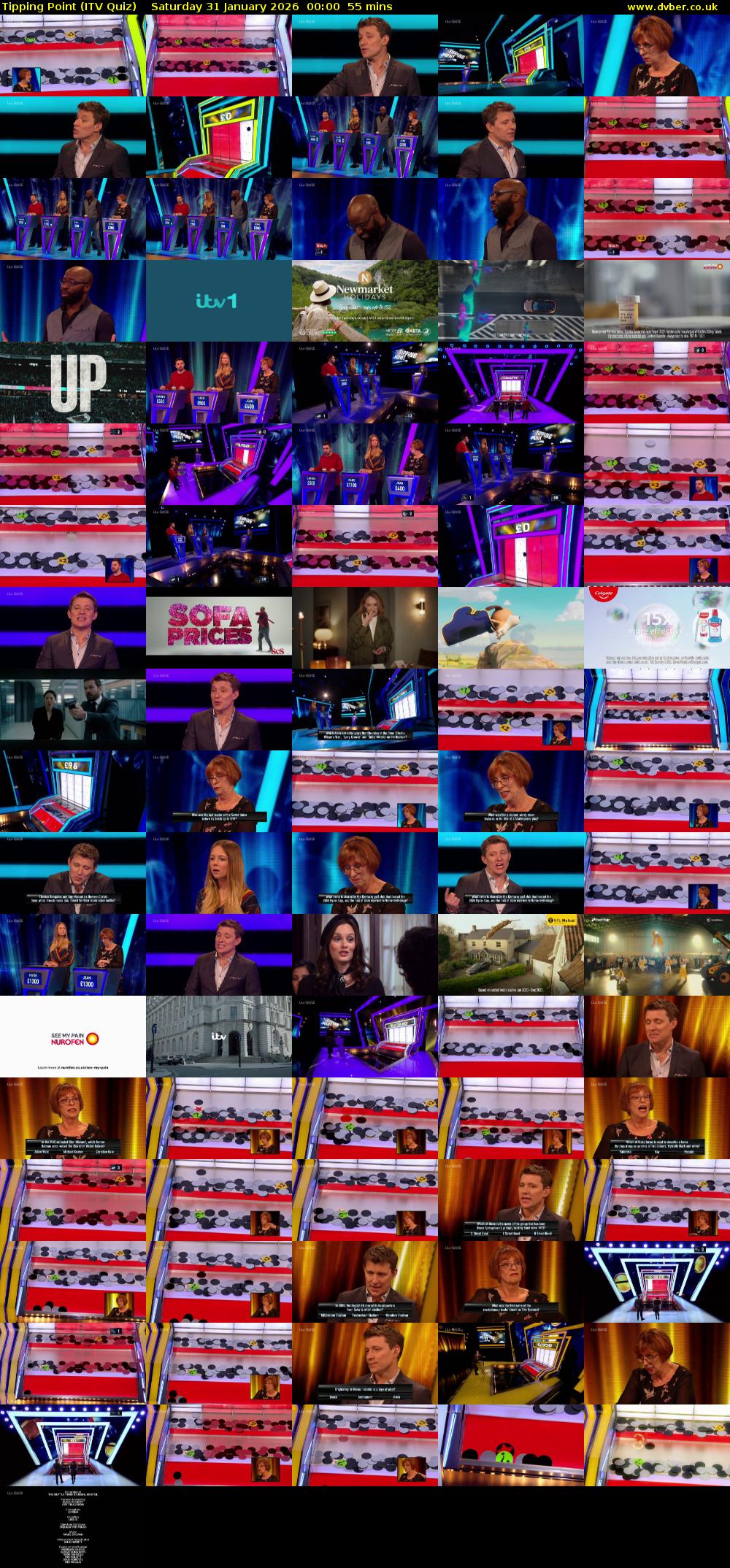Tipping Point (ITV Quiz) Saturday 31 January 2026 00:00 - 00:55