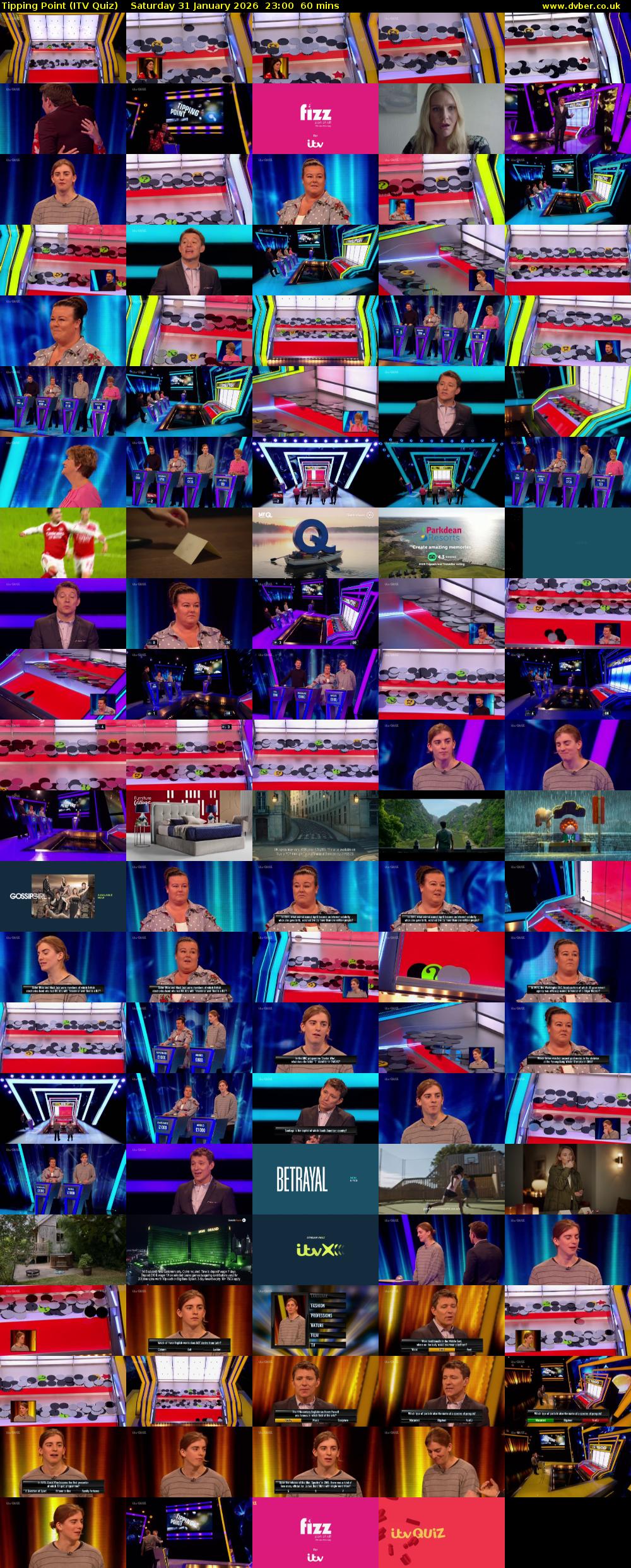Tipping Point (ITV Quiz) Saturday 31 January 2026 23:00 - 00:00