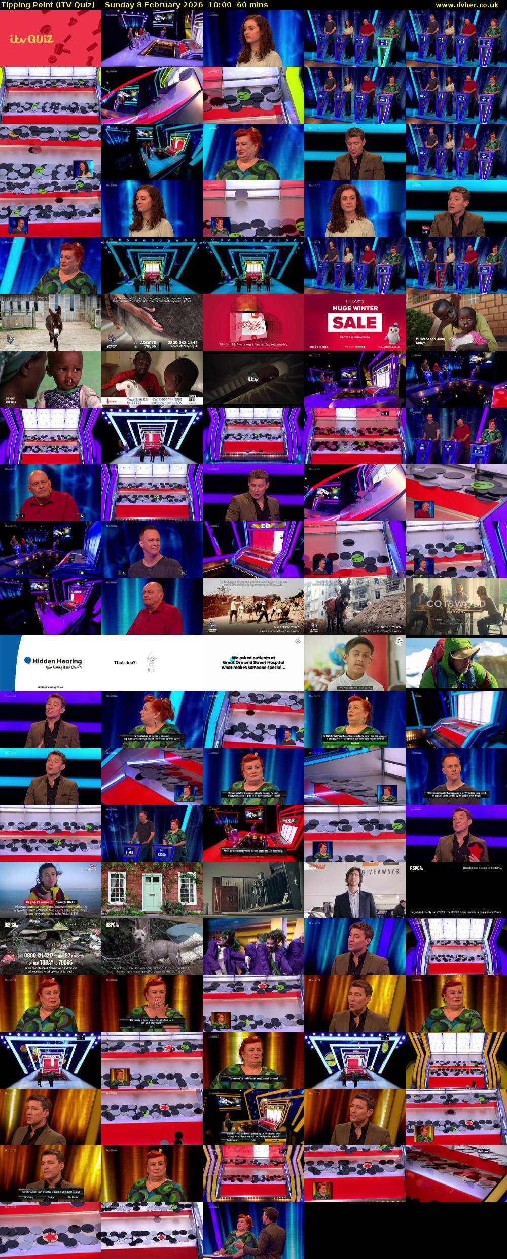 Tipping Point (ITV Quiz) Sunday 8 February 2026 10:00 - 11:00
