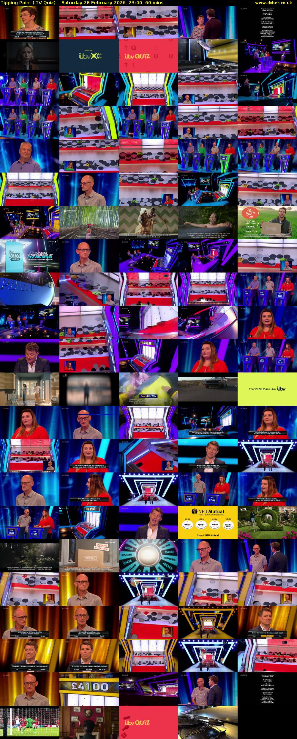 Tipping Point (ITV Quiz) Saturday 28 February 2026 23:00 - 00:00