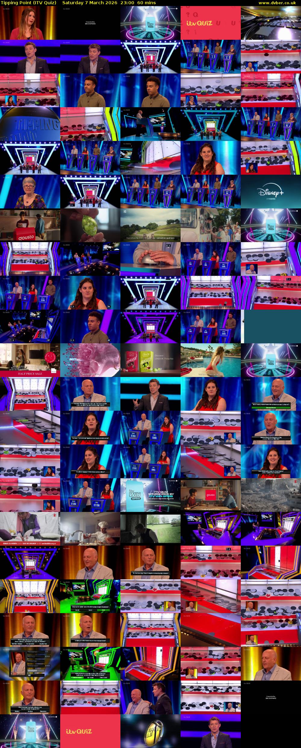 Tipping Point (ITV Quiz) Saturday 7 March 2026 23:00 - 00:00