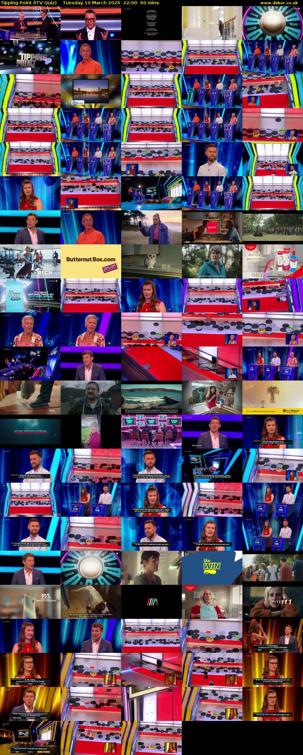 Tipping Point (ITV Quiz) Tuesday 10 March 2026 22:00 - 23:00
