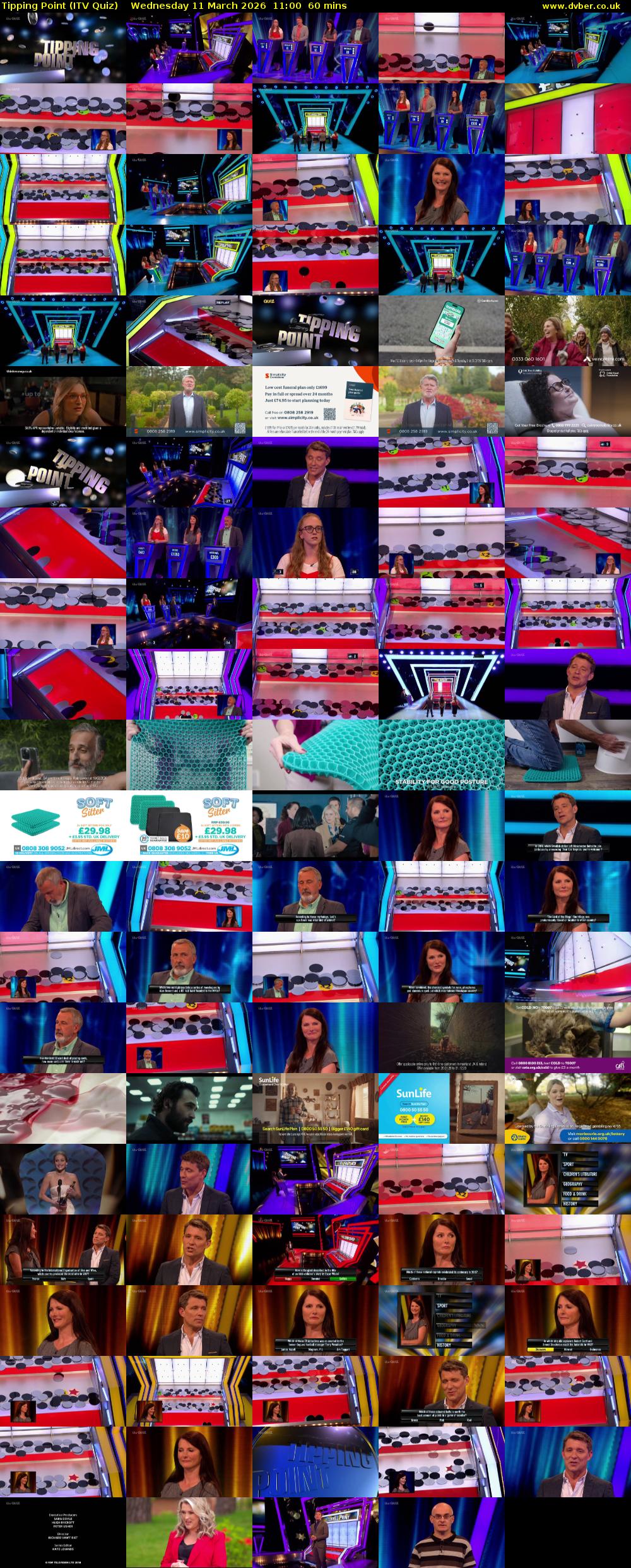 Tipping Point (ITV Quiz) Wednesday 11 March 2026 11:00 - 12:00