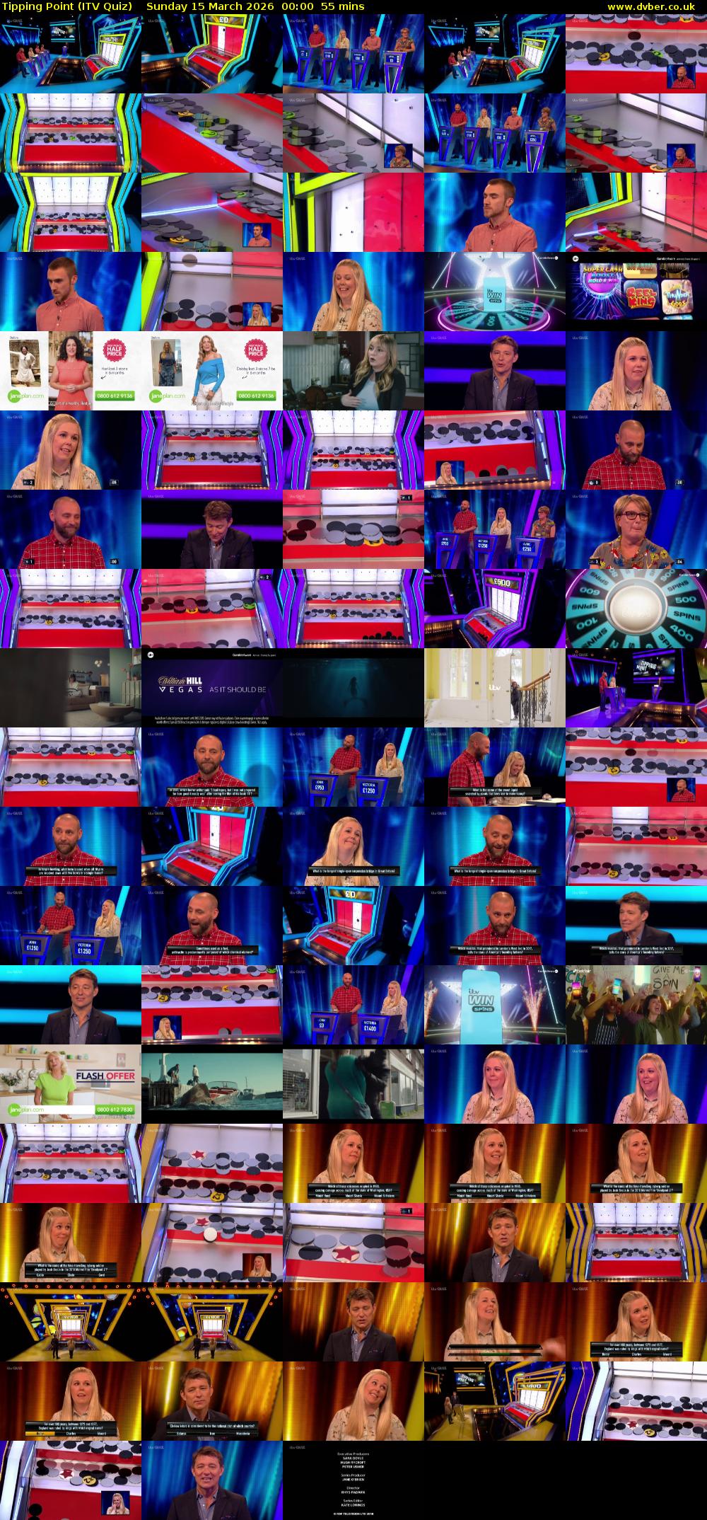 Tipping Point (ITV Quiz) Sunday 15 March 2026 00:00 - 00:55