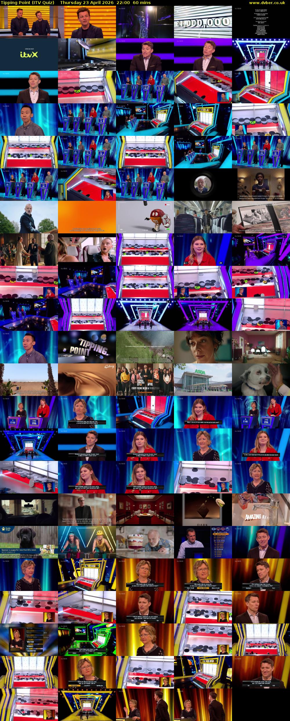 Tipping Point (ITV Quiz) Thursday 23 April 2026 22:00 - 23:00