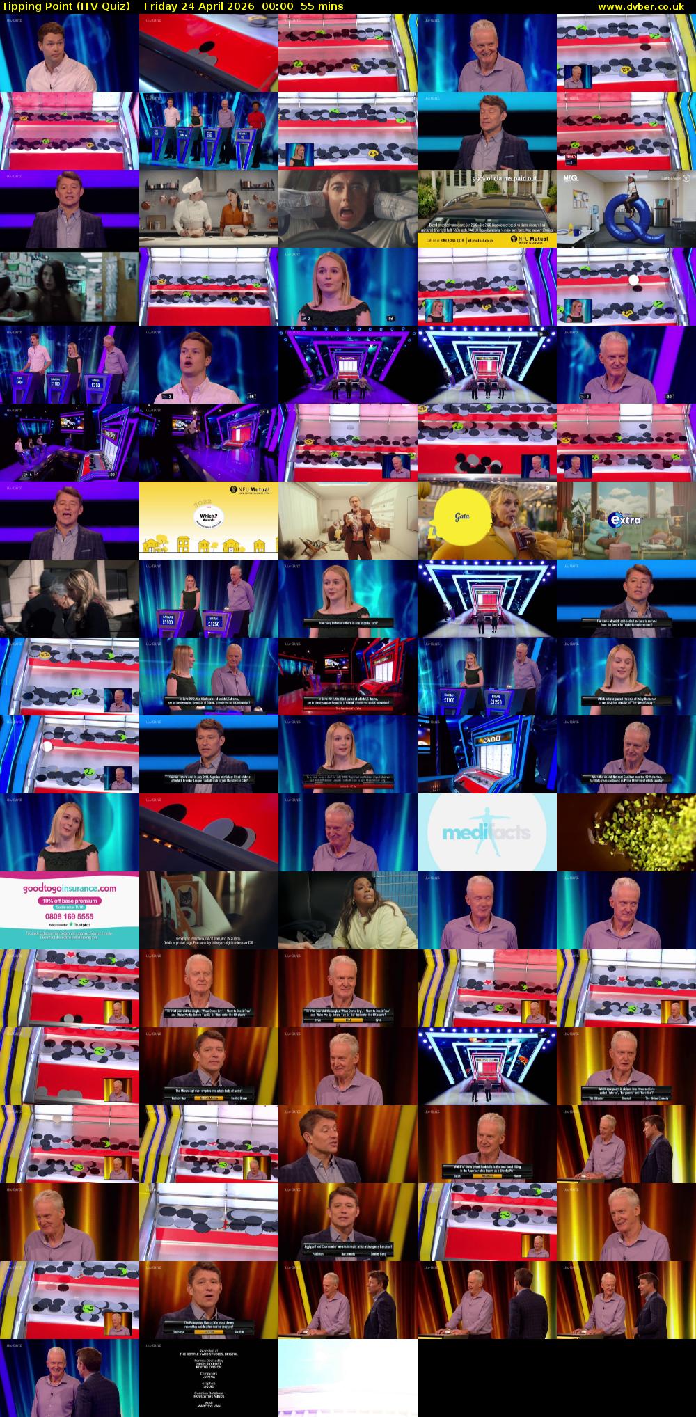 Tipping Point (ITV Quiz) Friday 24 April 2026 00:00 - 00:55