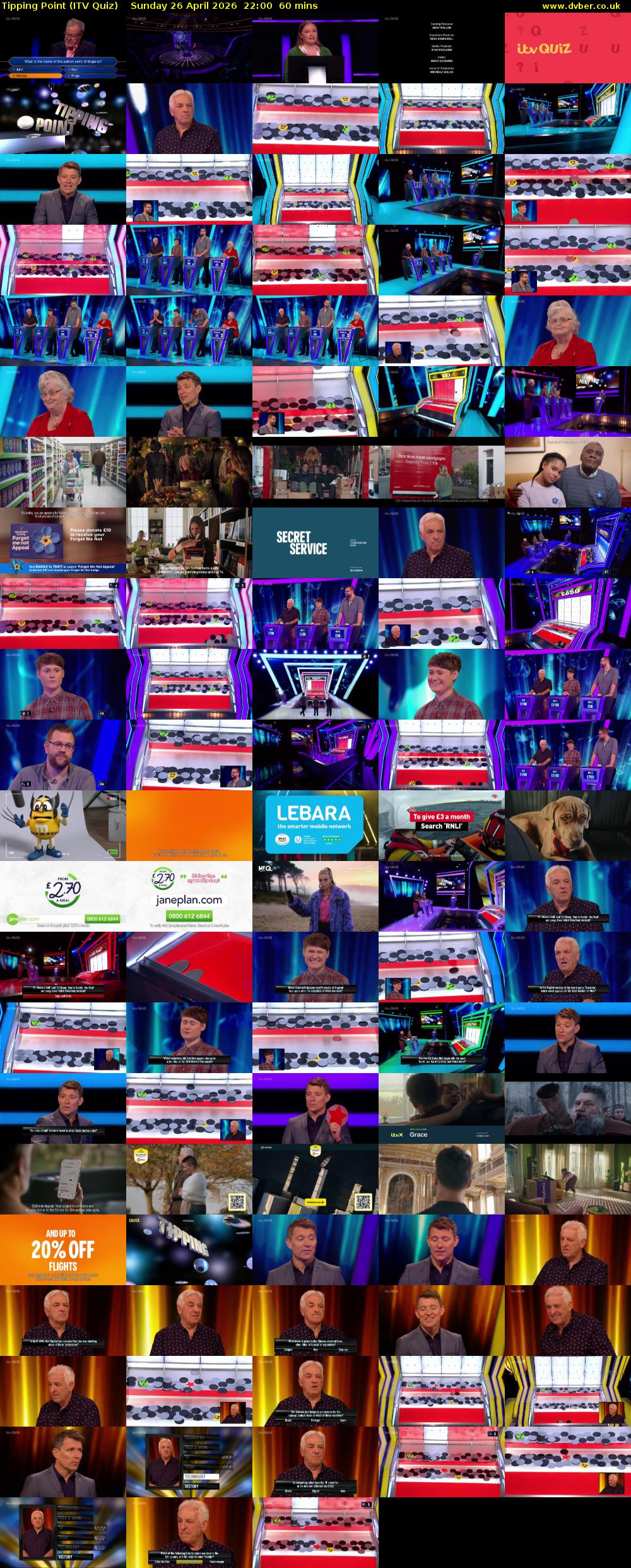 Tipping Point (ITV Quiz) Sunday 26 April 2026 22:00 - 23:00