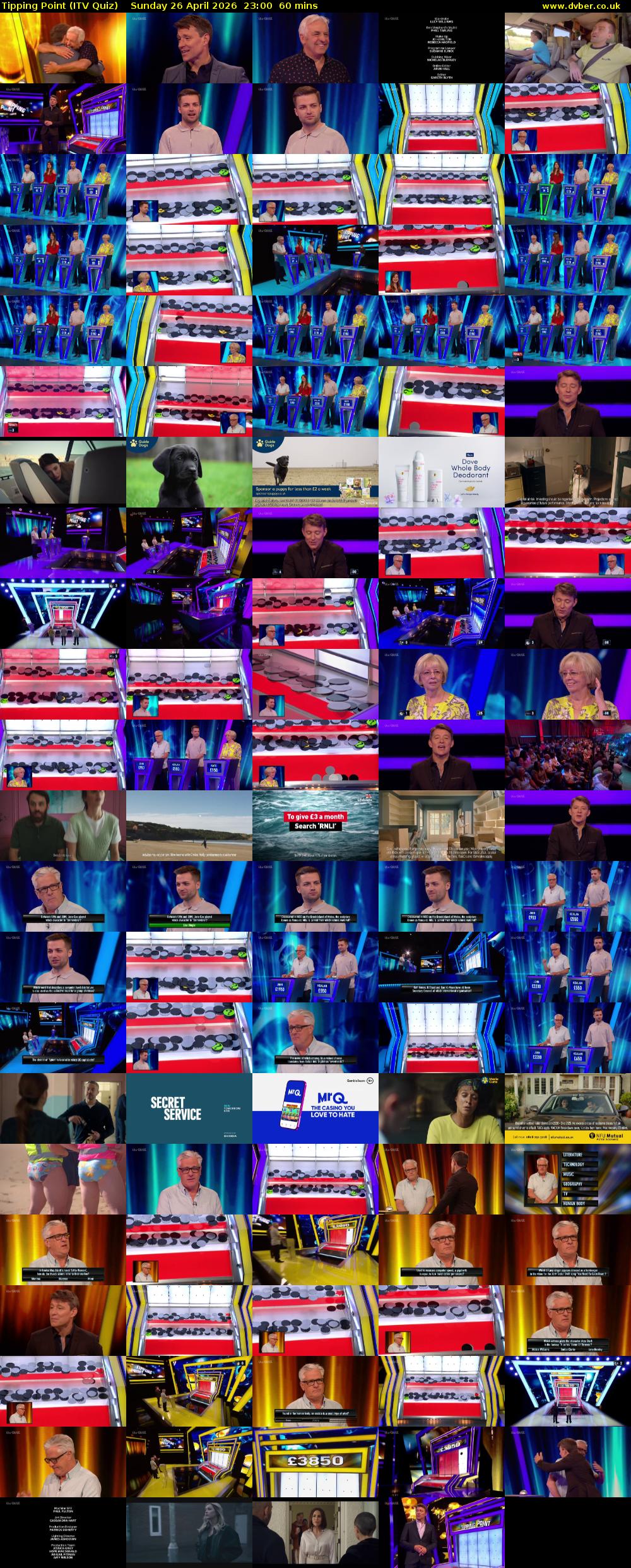 Tipping Point (ITV Quiz) Sunday 26 April 2026 23:00 - 00:00