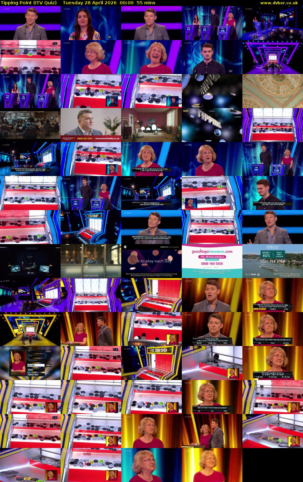 Tipping Point (ITV Quiz) Tuesday 28 April 2026 00:00 - 00:55