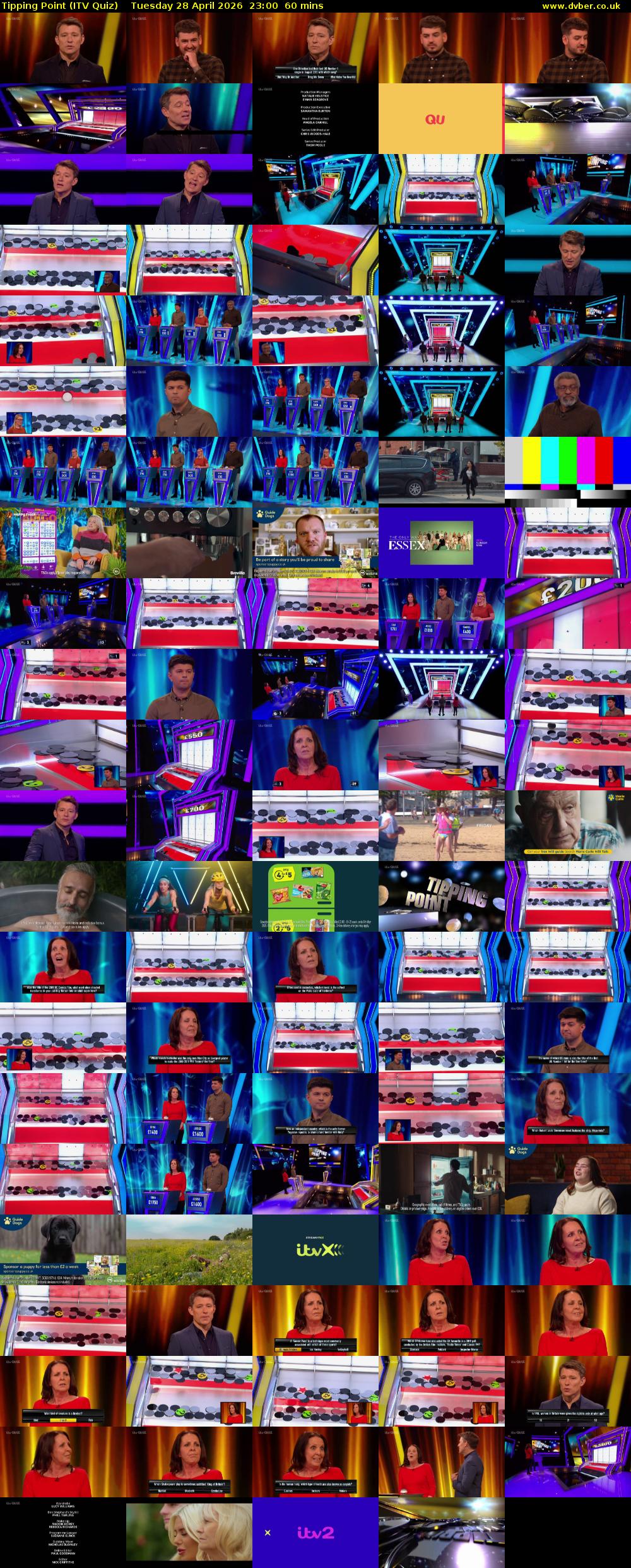 Tipping Point (ITV Quiz) Tuesday 28 April 2026 23:00 - 00:00