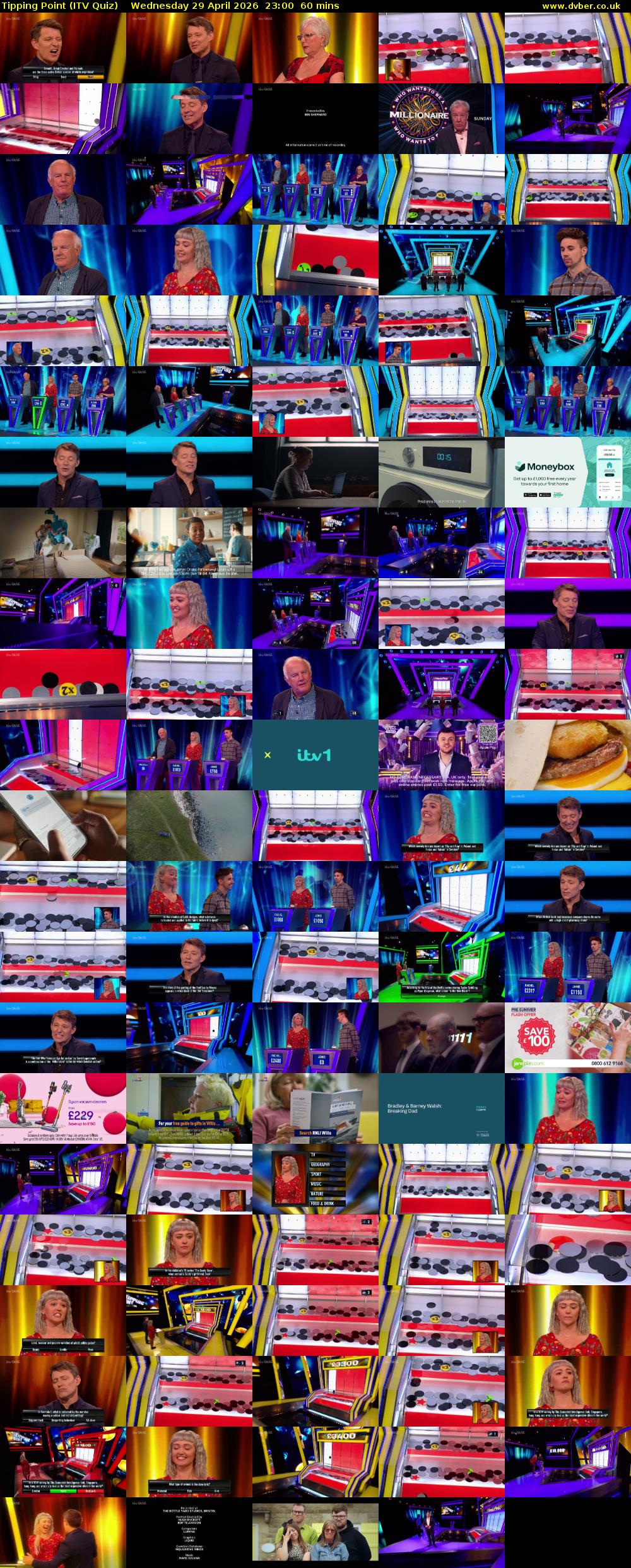 Tipping Point (ITV Quiz) Wednesday 29 April 2026 23:00 - 00:00