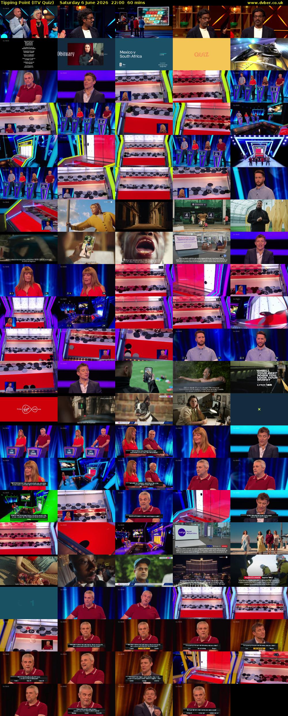 Tipping Point (ITV Quiz) Saturday 6 June 2026 22:00 - 23:00