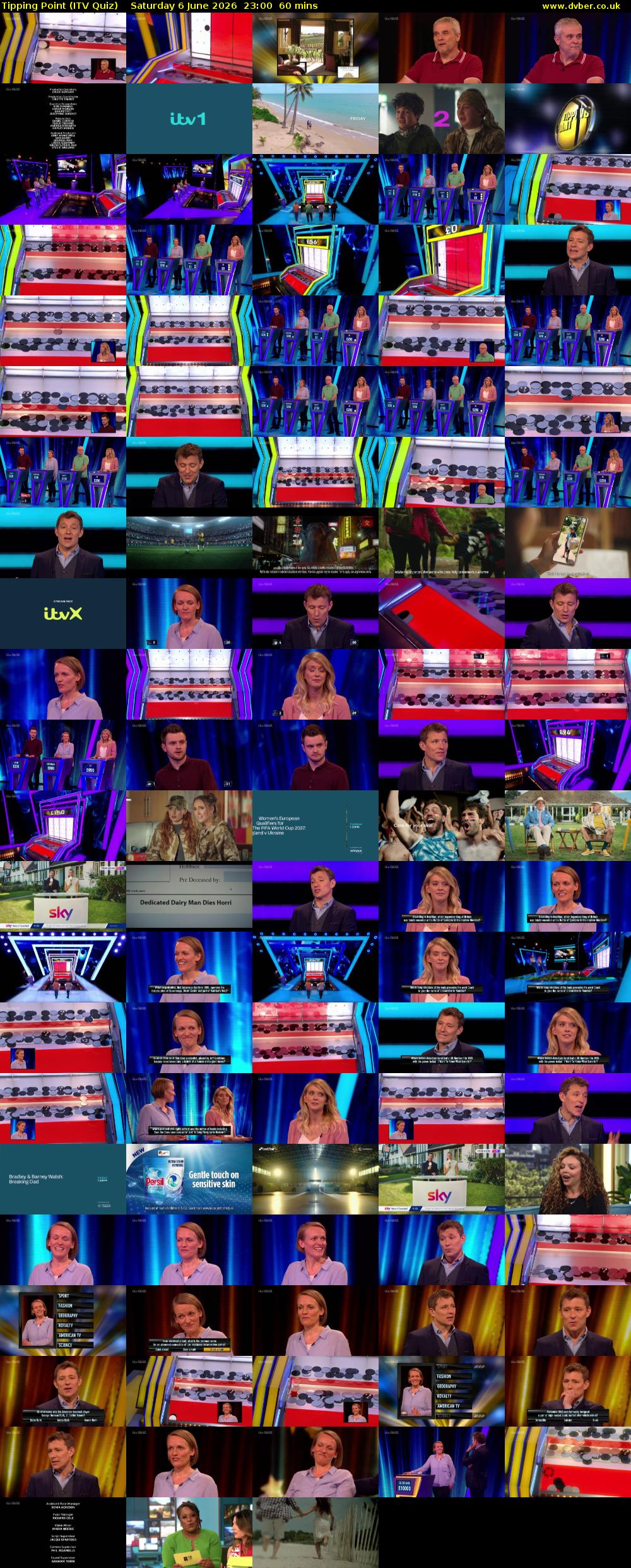 Tipping Point (ITV Quiz) Saturday 6 June 2026 23:00 - 00:00