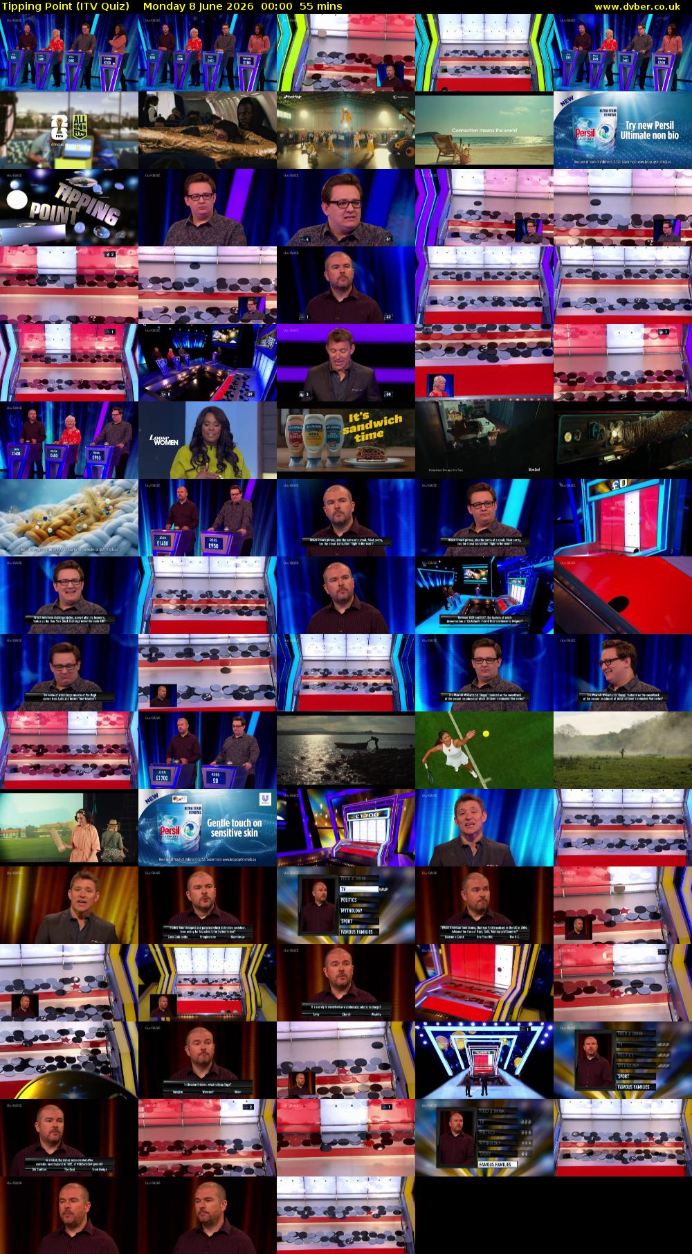 Tipping Point (ITV Quiz) Monday 8 June 2026 00:00 - 00:55