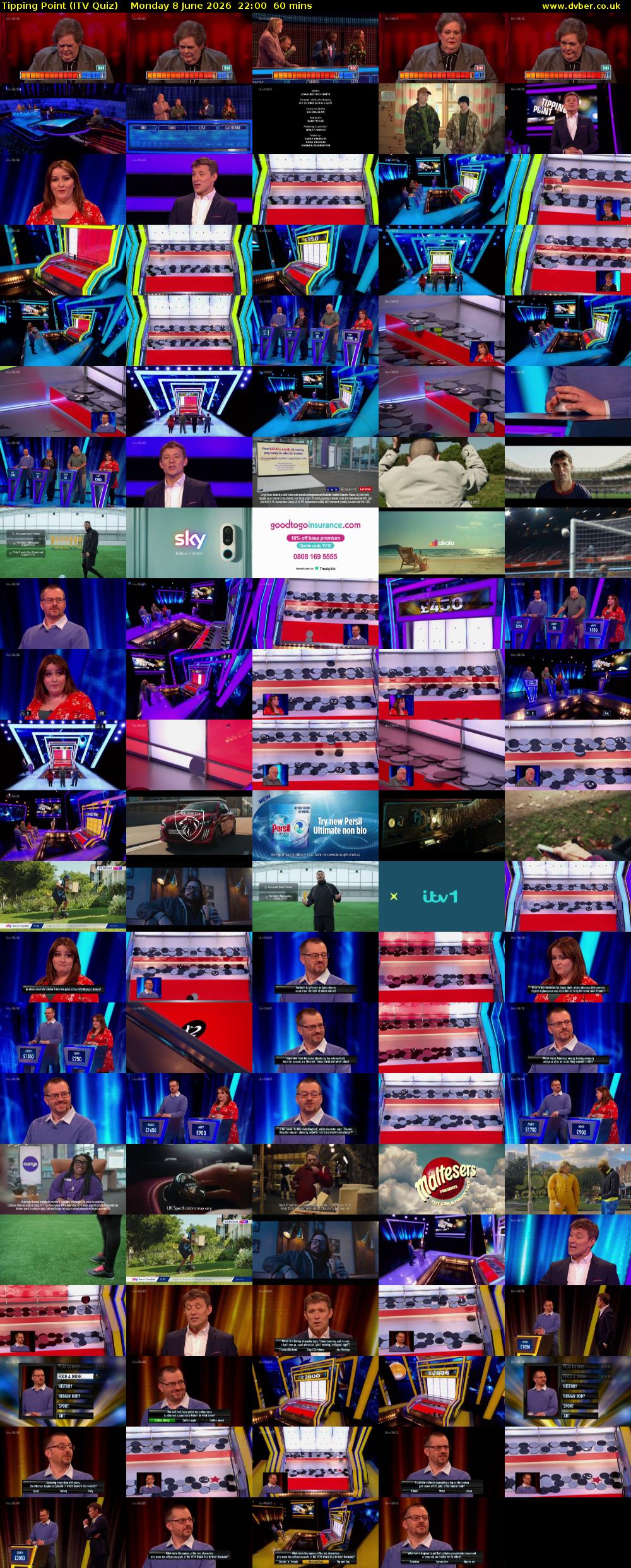 Tipping Point (ITV Quiz) Monday 8 June 2026 22:00 - 23:00