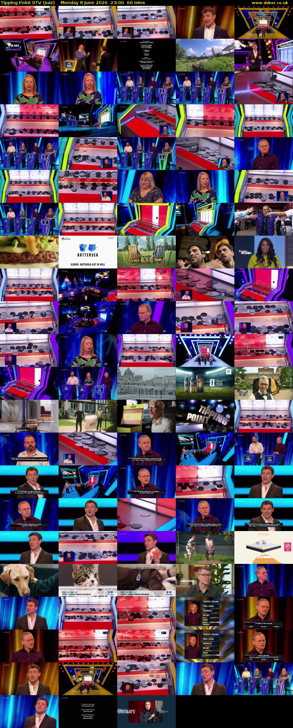 Tipping Point (ITV Quiz) Monday 8 June 2026 23:00 - 00:00