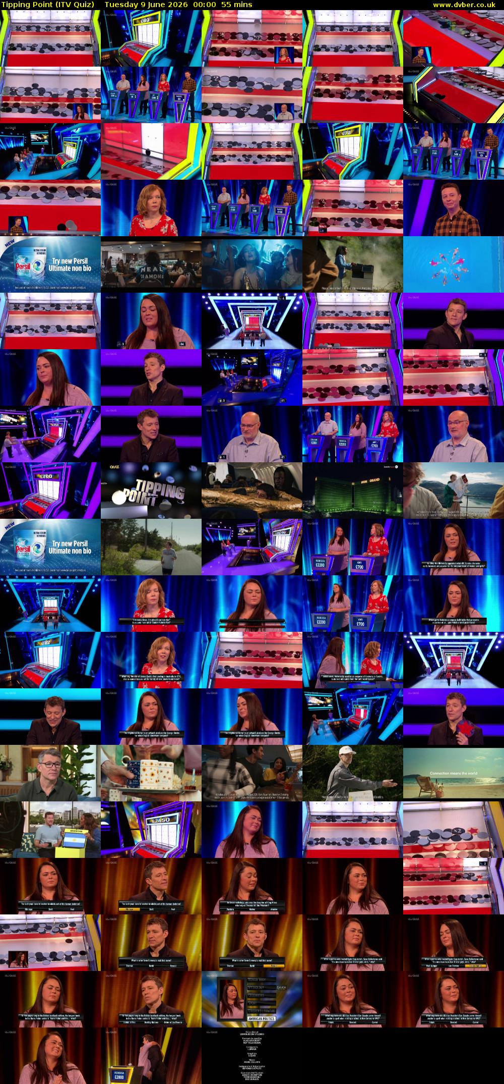 Tipping Point (ITV Quiz) Tuesday 9 June 2026 00:00 - 00:55
