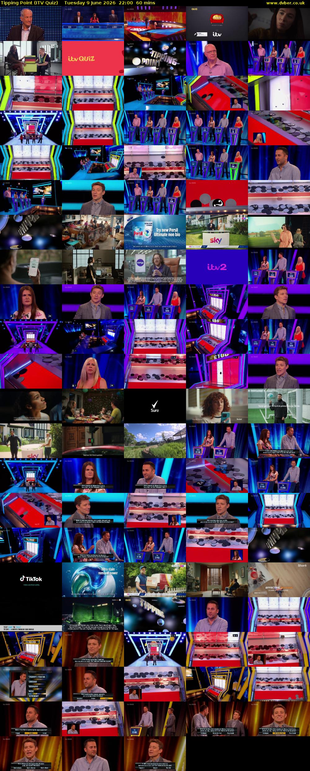 Tipping Point (ITV Quiz) Tuesday 9 June 2026 22:00 - 23:00