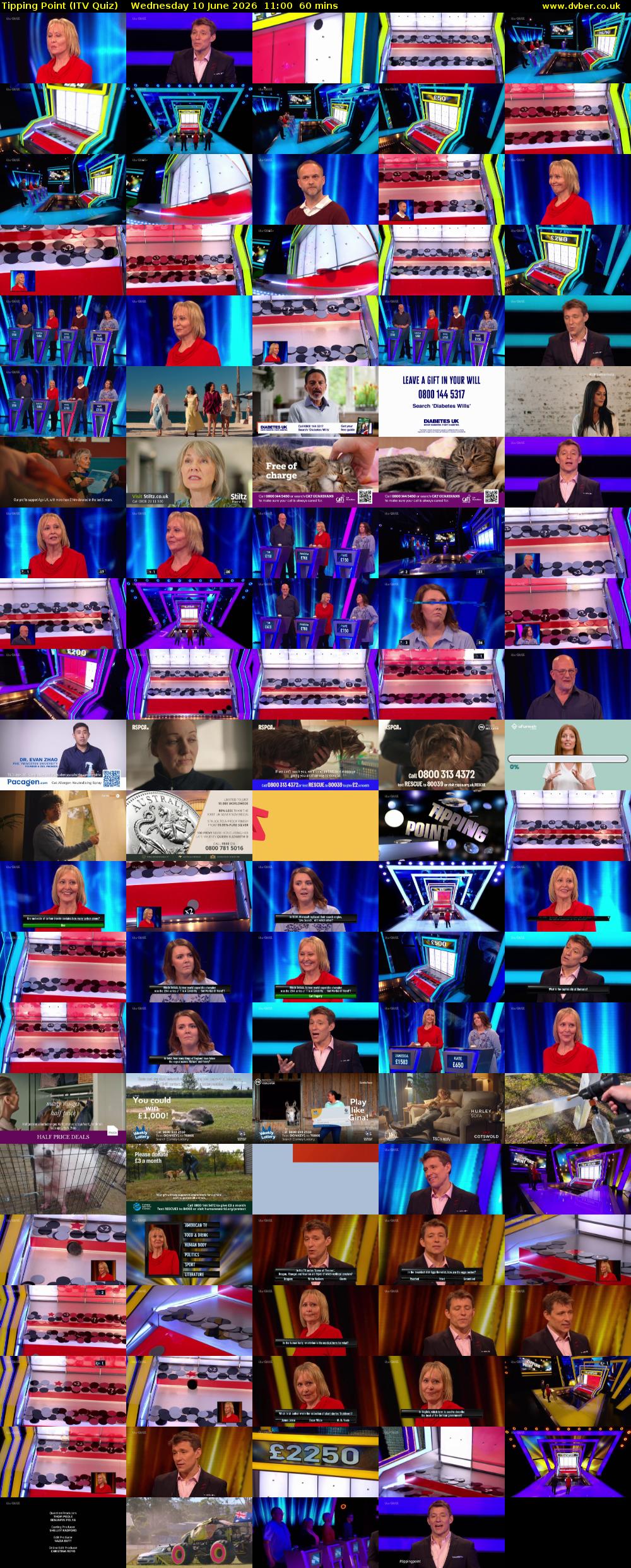Tipping Point (ITV Quiz) Wednesday 10 June 2026 11:00 - 12:00