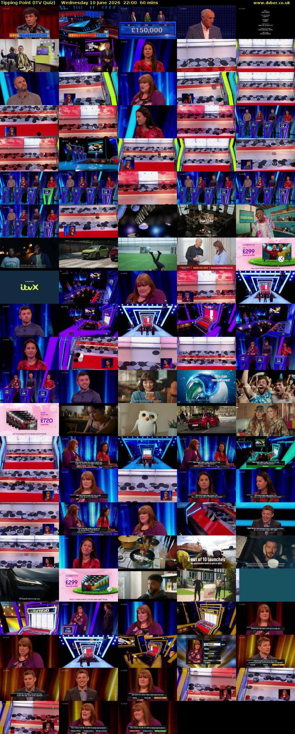 Tipping Point (ITV Quiz) Wednesday 10 June 2026 22:00 - 23:00