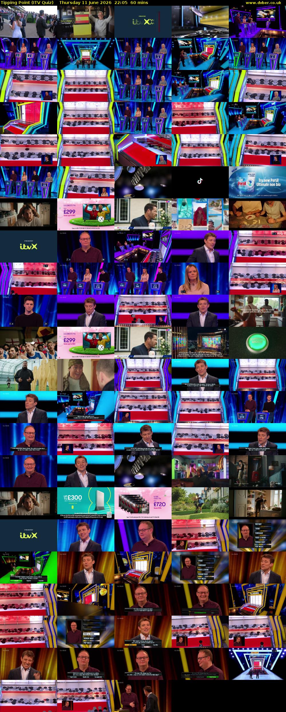 Tipping Point (ITV Quiz) Thursday 11 June 2026 22:05 - 23:05