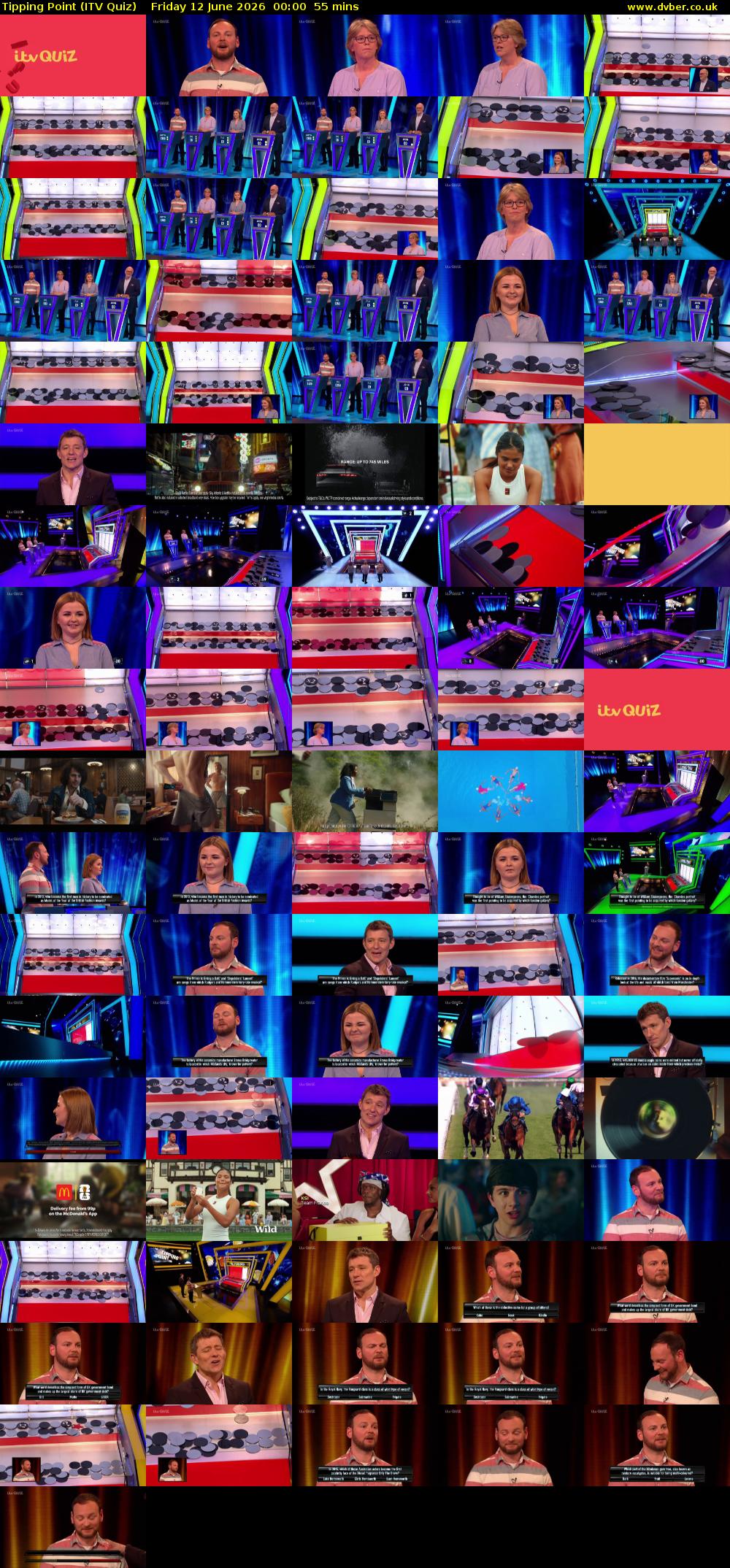 Tipping Point (ITV Quiz) Friday 12 June 2026 00:00 - 00:55