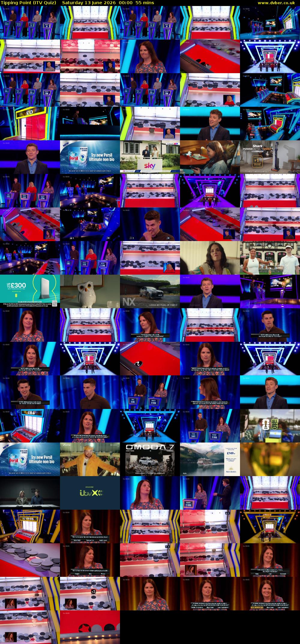Tipping Point (ITV Quiz) Saturday 13 June 2026 00:00 - 00:55
