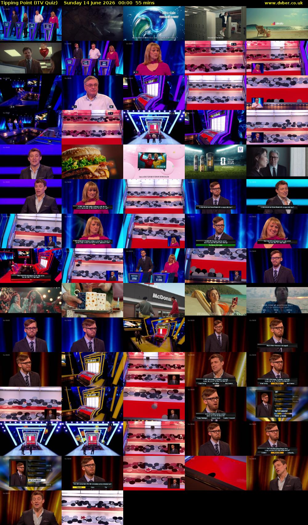 Tipping Point (ITV Quiz) Sunday 14 June 2026 00:00 - 00:55