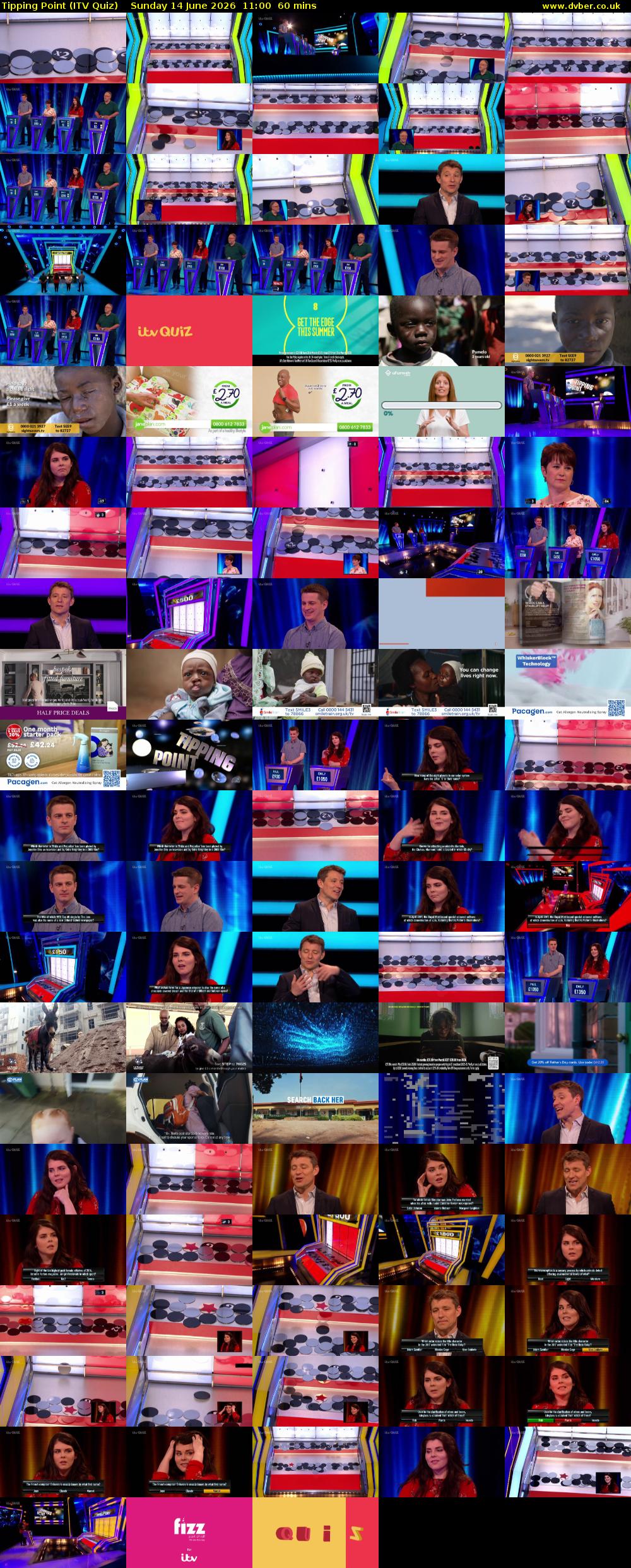 Tipping Point (ITV Quiz) Sunday 14 June 2026 11:00 - 12:00