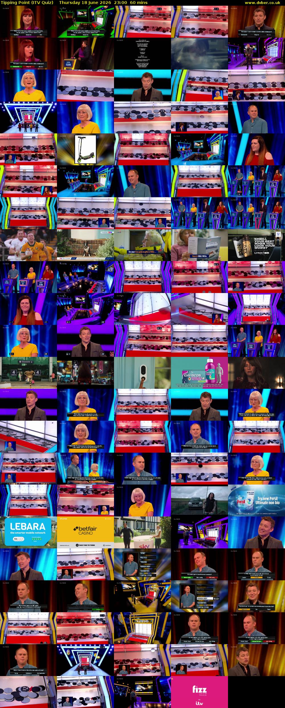Tipping Point (ITV Quiz) Thursday 18 June 2026 23:00 - 00:00