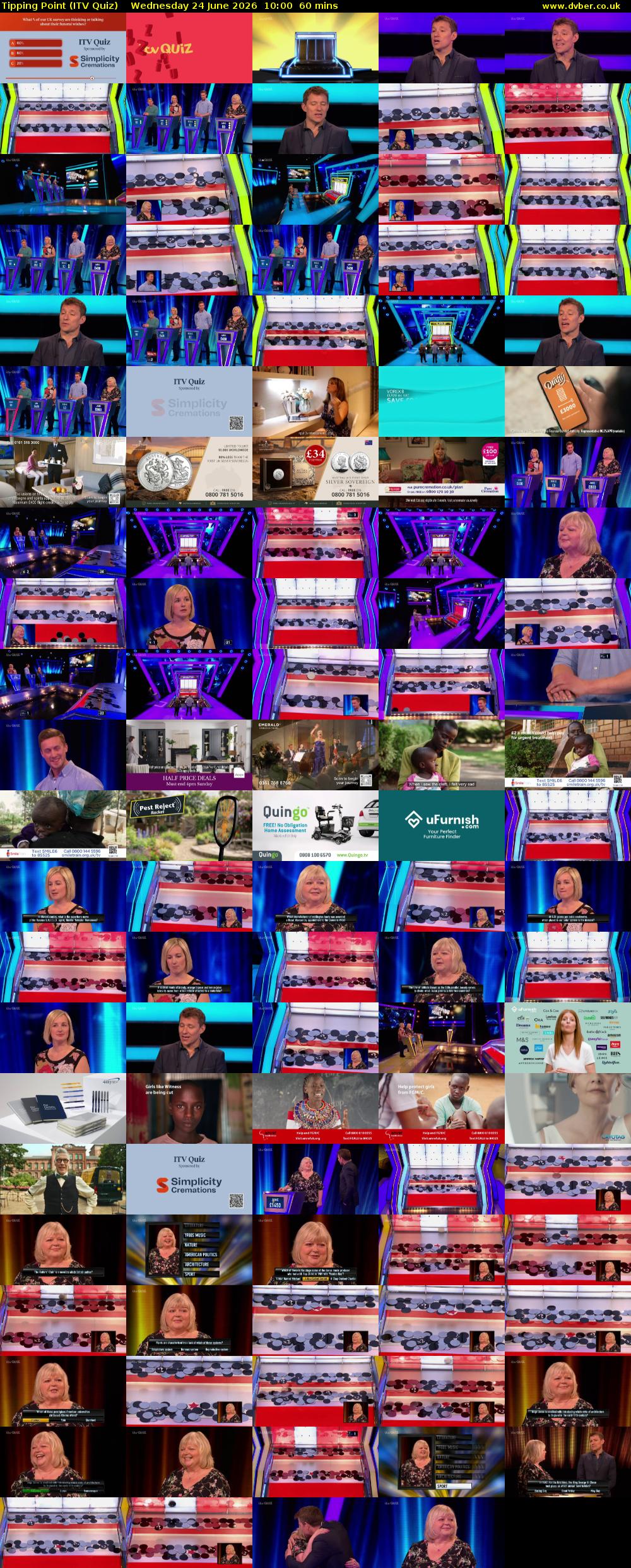Tipping Point (ITV Quiz) Wednesday 24 June 2026 10:00 - 11:00