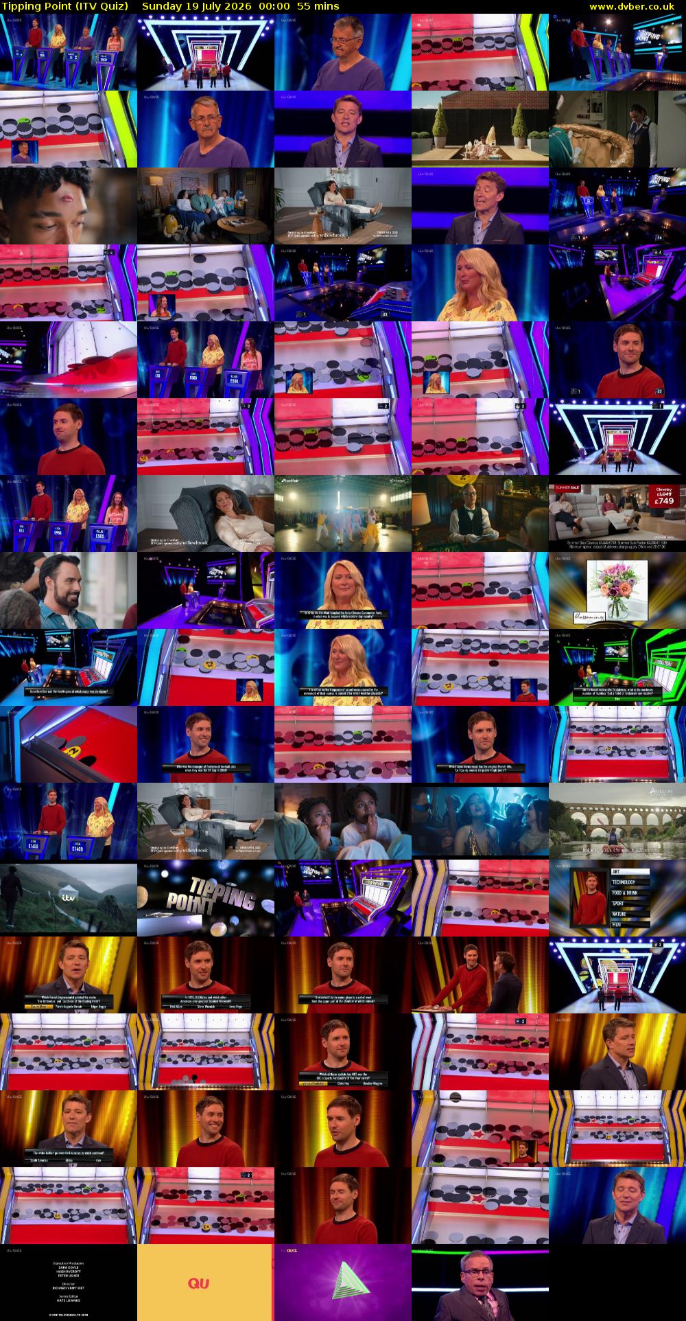 Tipping Point (ITV Quiz) Sunday 19 July 2026 00:00 - 00:55