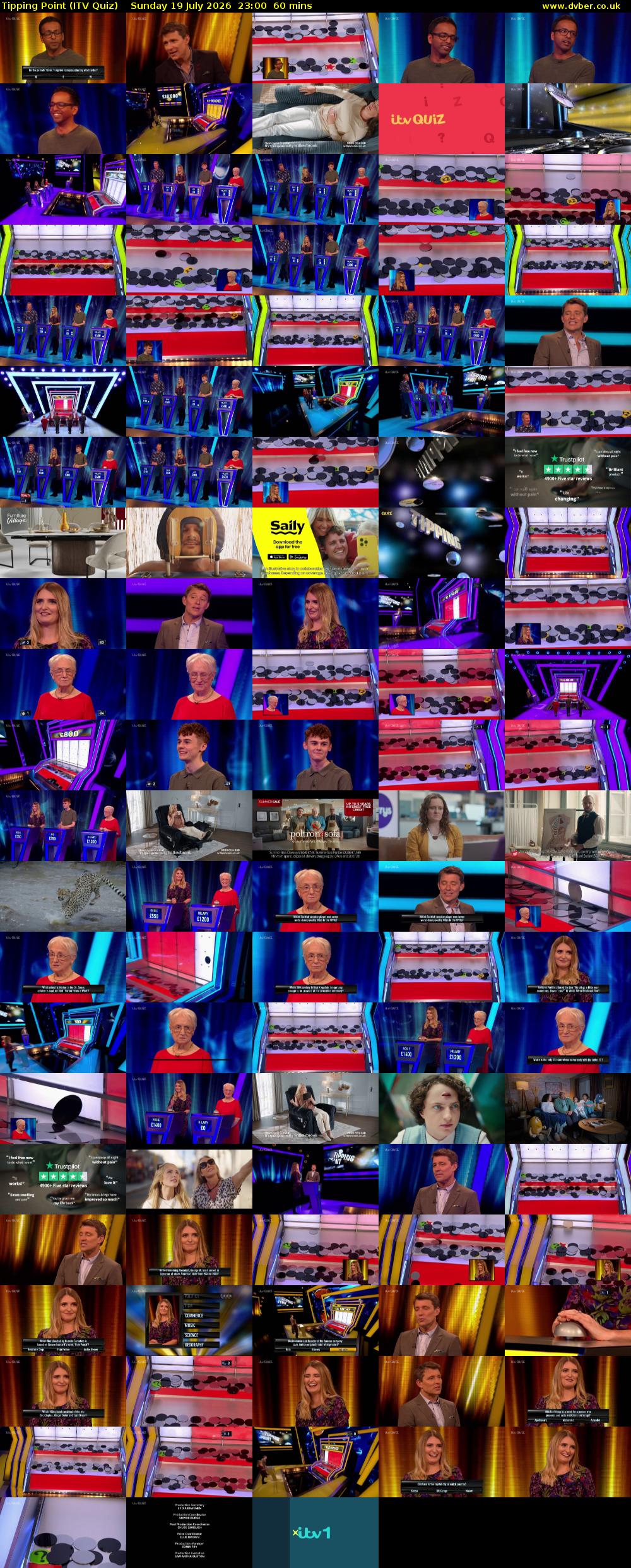 Tipping Point (ITV Quiz) Sunday 19 July 2026 23:00 - 00:00