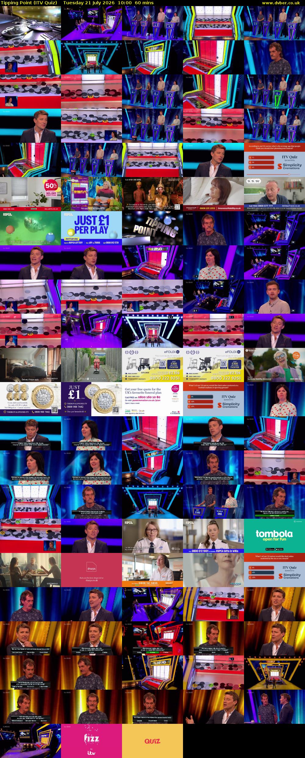 Tipping Point (ITV Quiz) Tuesday 21 July 2026 10:00 - 11:00