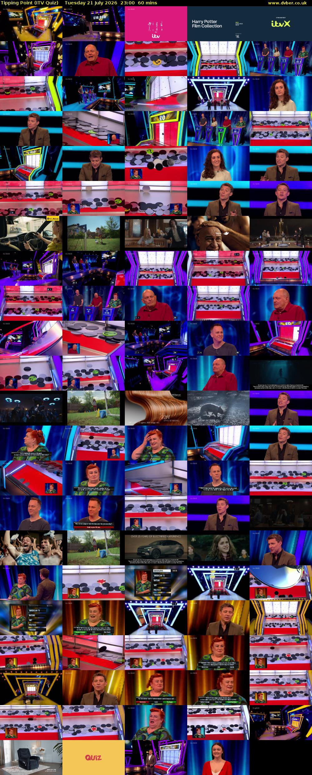 Tipping Point (ITV Quiz) Tuesday 21 July 2026 23:00 - 00:00