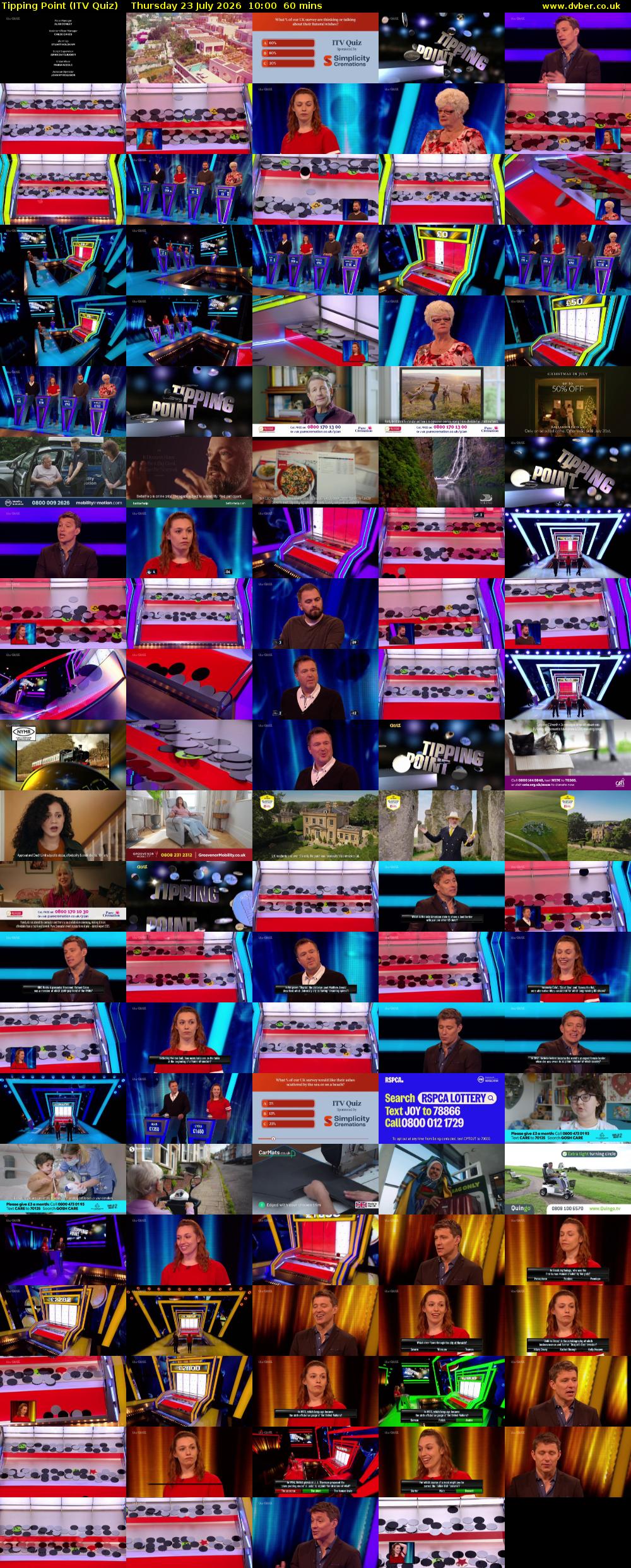 Tipping Point (ITV Quiz) Thursday 23 July 2026 10:00 - 11:00
