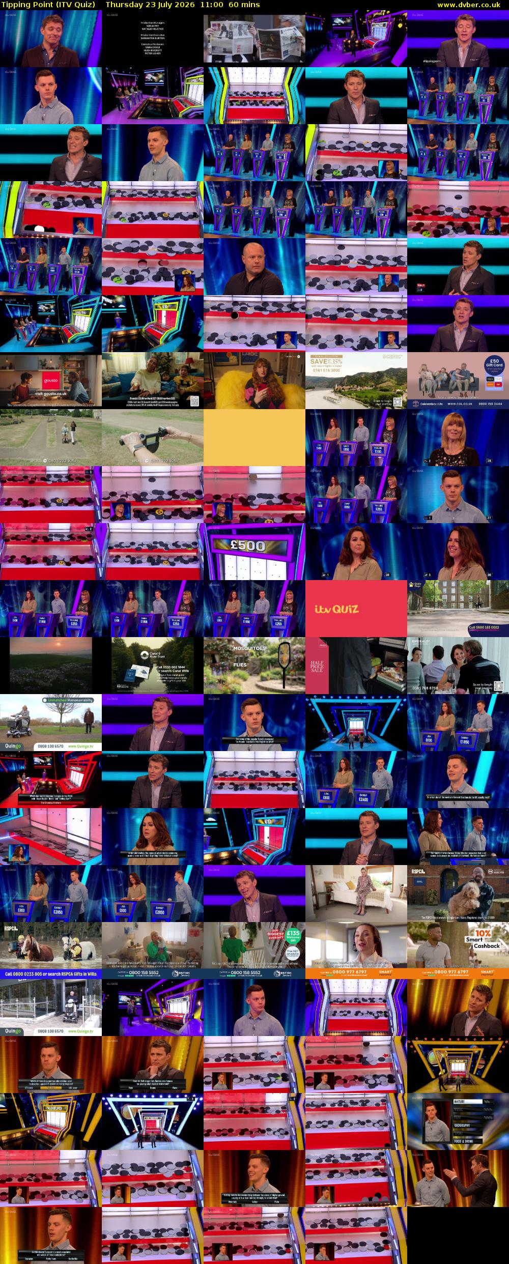 Tipping Point (ITV Quiz) Thursday 23 July 2026 11:00 - 12:00