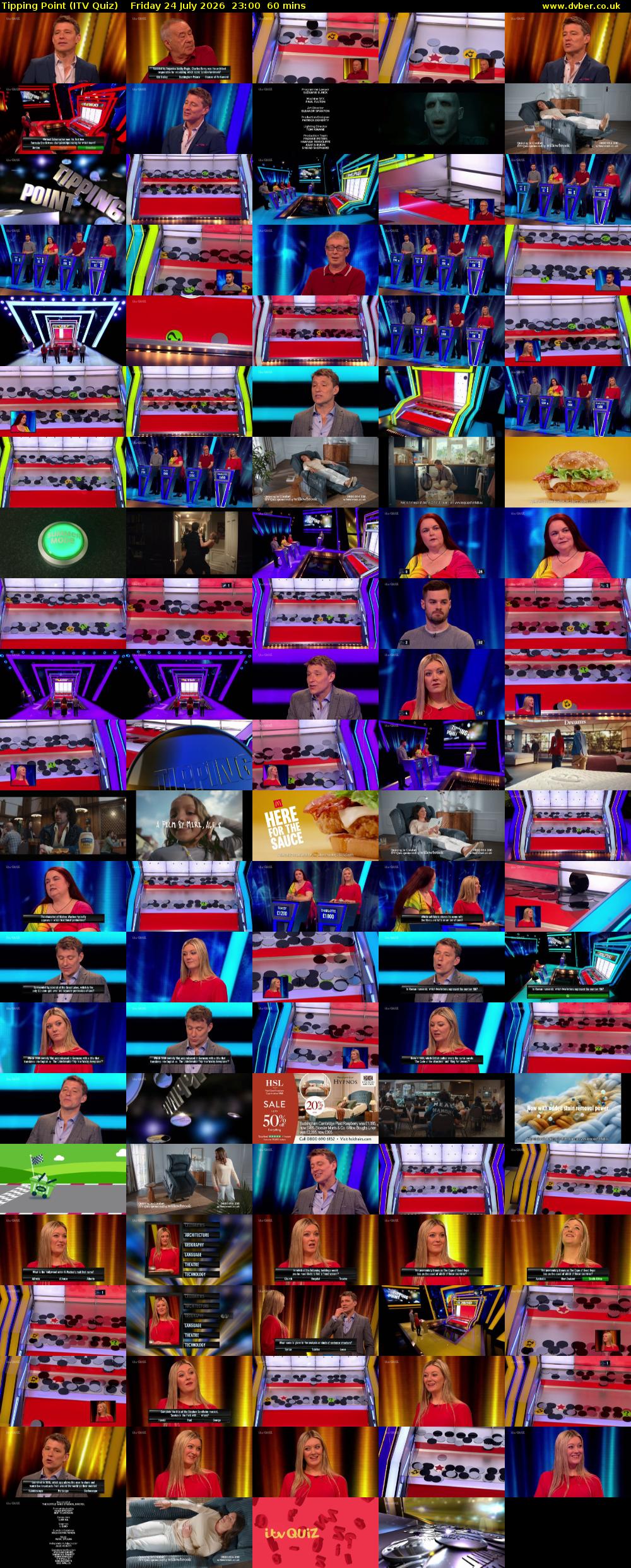 Tipping Point (ITV Quiz) Friday 24 July 2026 23:00 - 00:00
