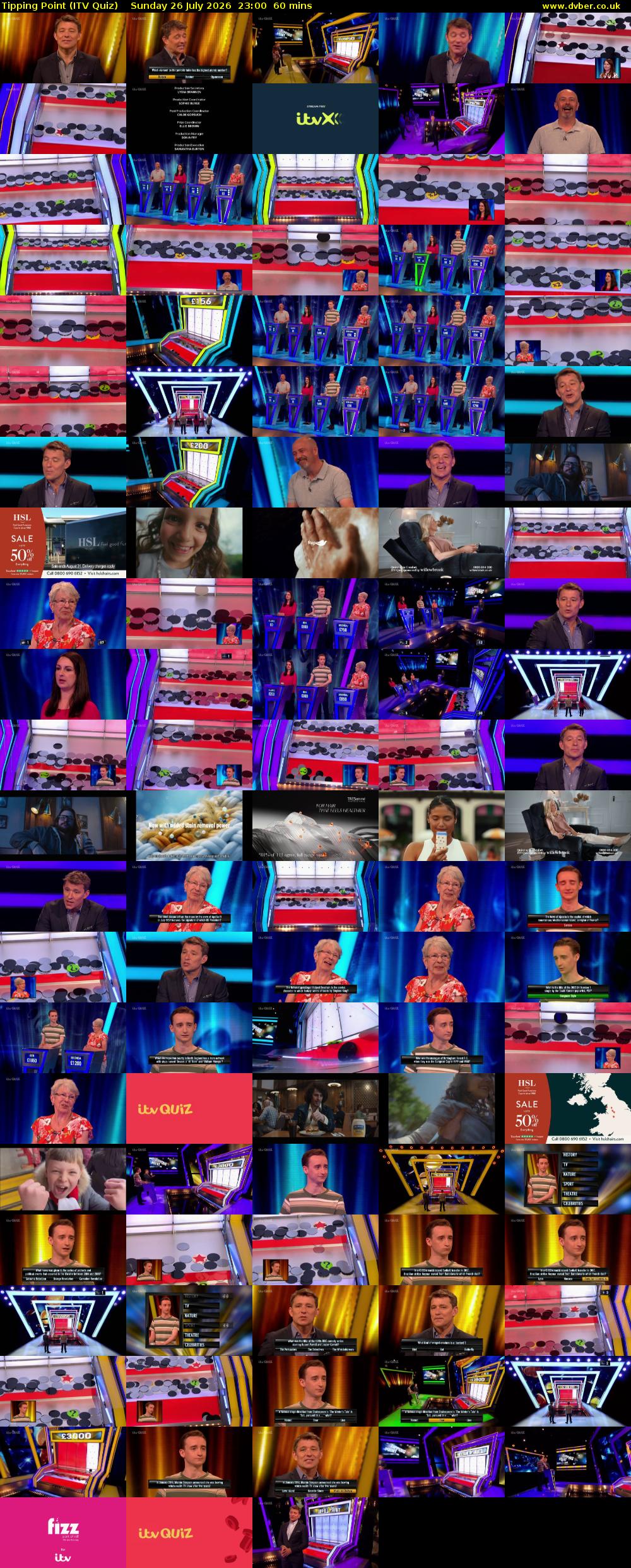 Tipping Point (ITV Quiz) Sunday 26 July 2026 23:00 - 00:00