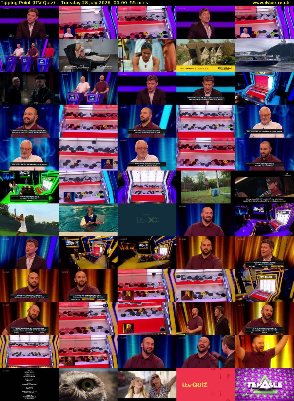Tipping Point (ITV Quiz) Tuesday 28 July 2026 00:00 - 00:55