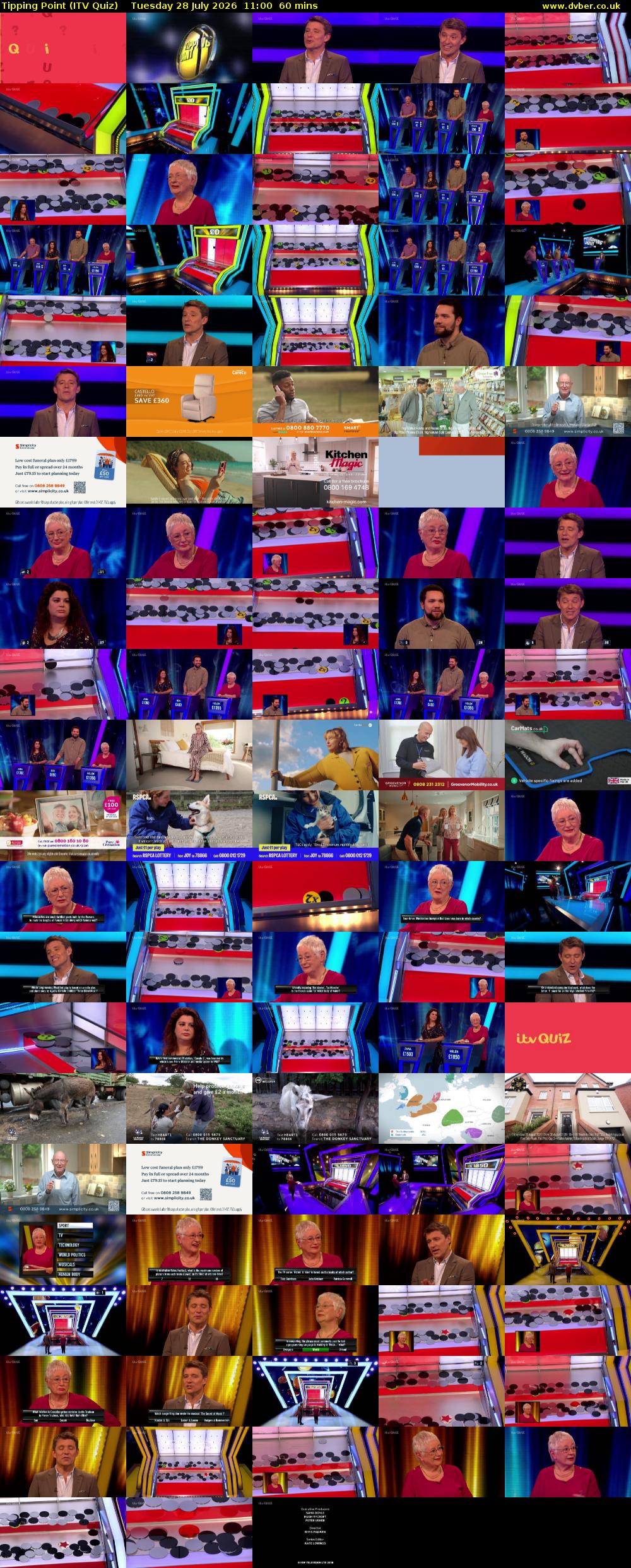 Tipping Point (ITV Quiz) Tuesday 28 July 2026 11:00 - 12:00
