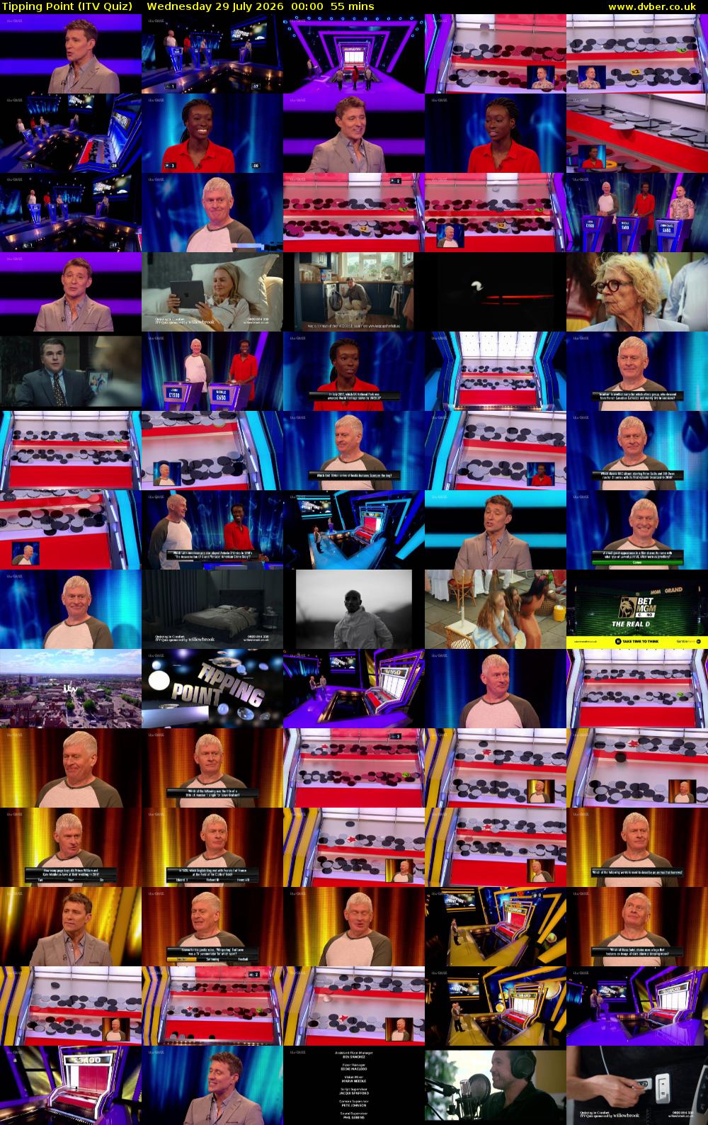 Tipping Point (ITV Quiz) Wednesday 29 July 2026 00:00 - 00:55