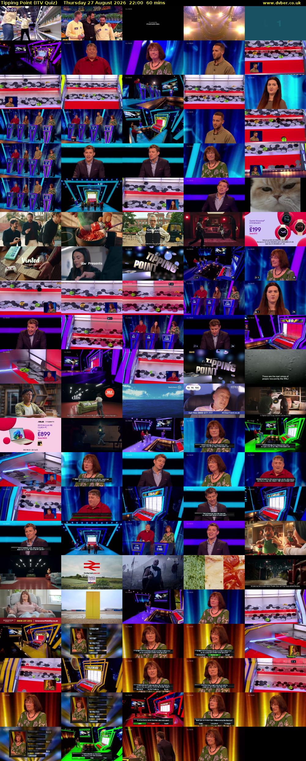 Tipping Point (ITV Quiz) Thursday 27 August 2026 22:00 - 23:00