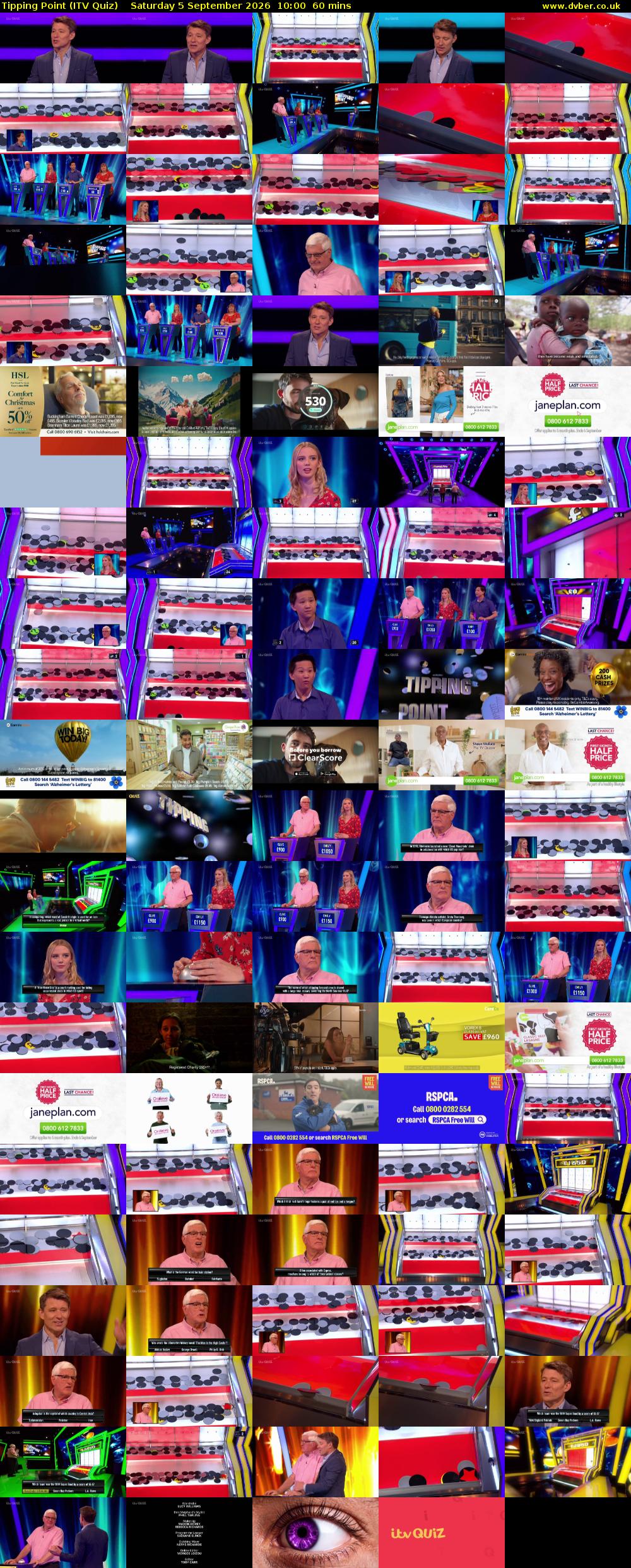 Tipping Point (ITV Quiz) Saturday 5 September 2026 10:00 - 11:00